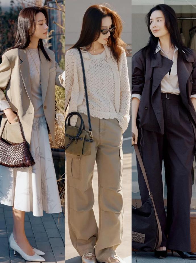 袁泉董洁穿搭技巧_衣品 女明星_极简高智风穿搭